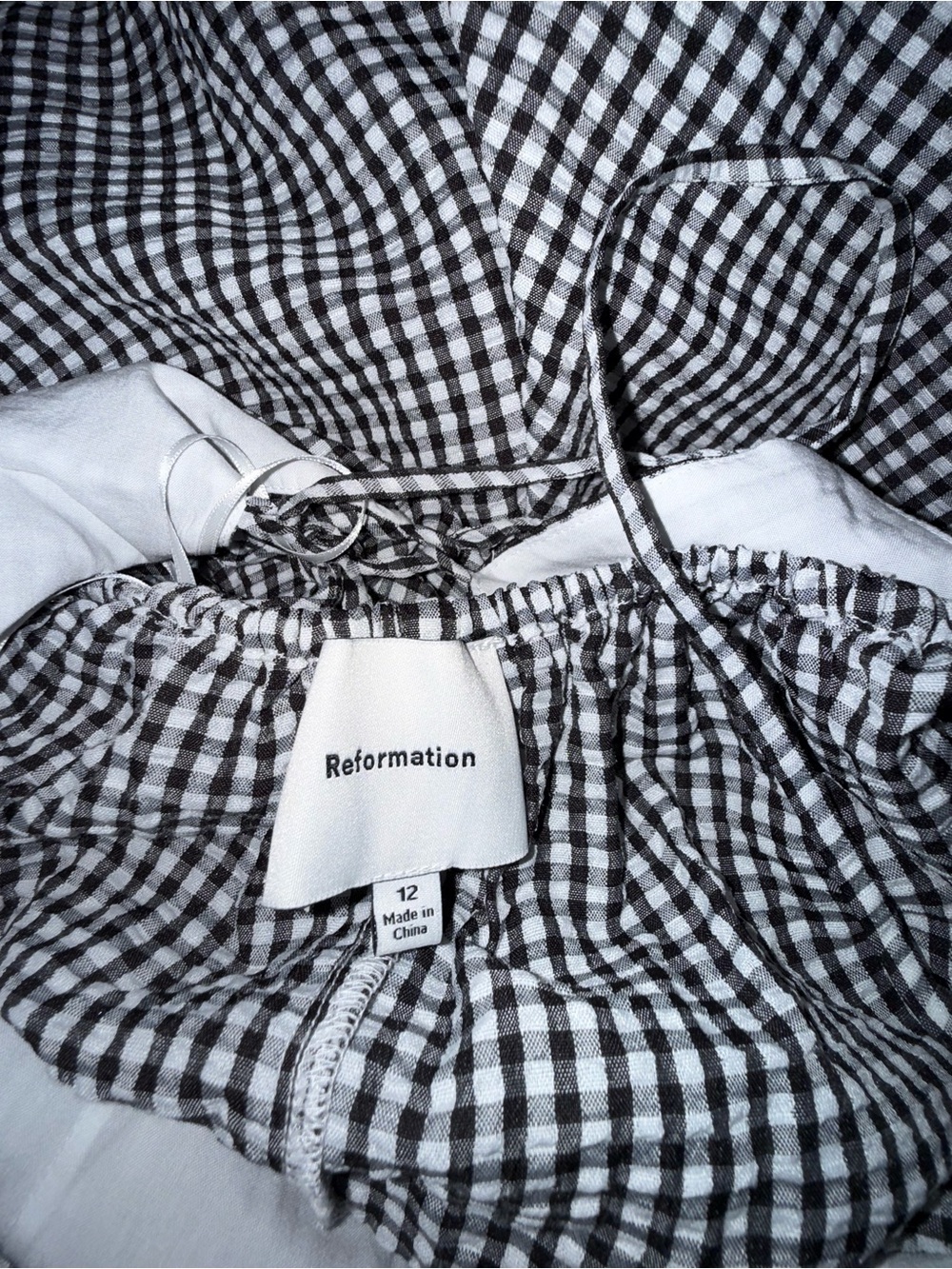 Reformation Yuliy Midi Dress Gingham - Picture 9 of 10